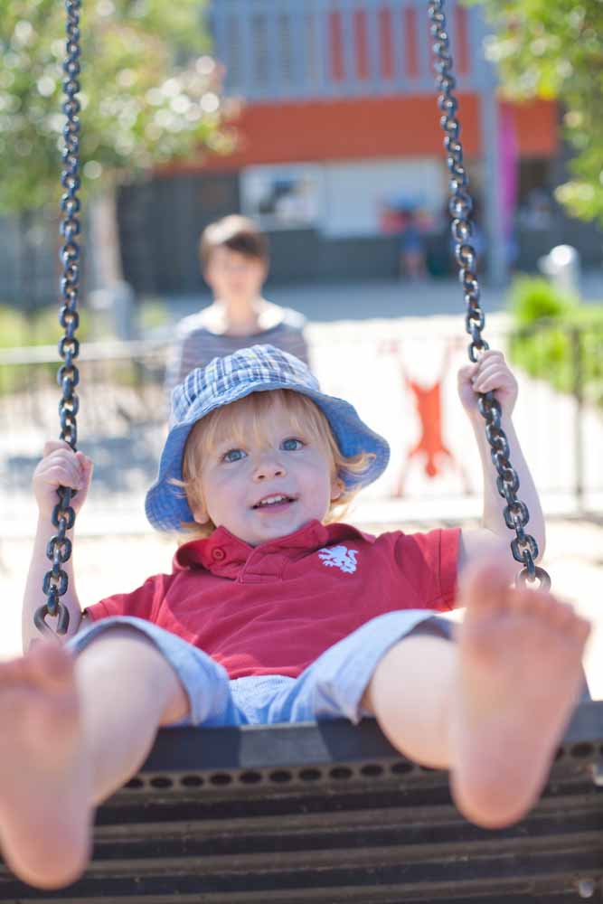 He acts all innocent, but those feet were aiming for my head!