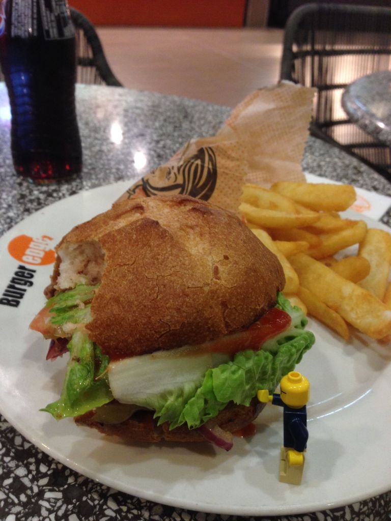 Diet mode off for the conference, so it was fancy burger time before the evening service!