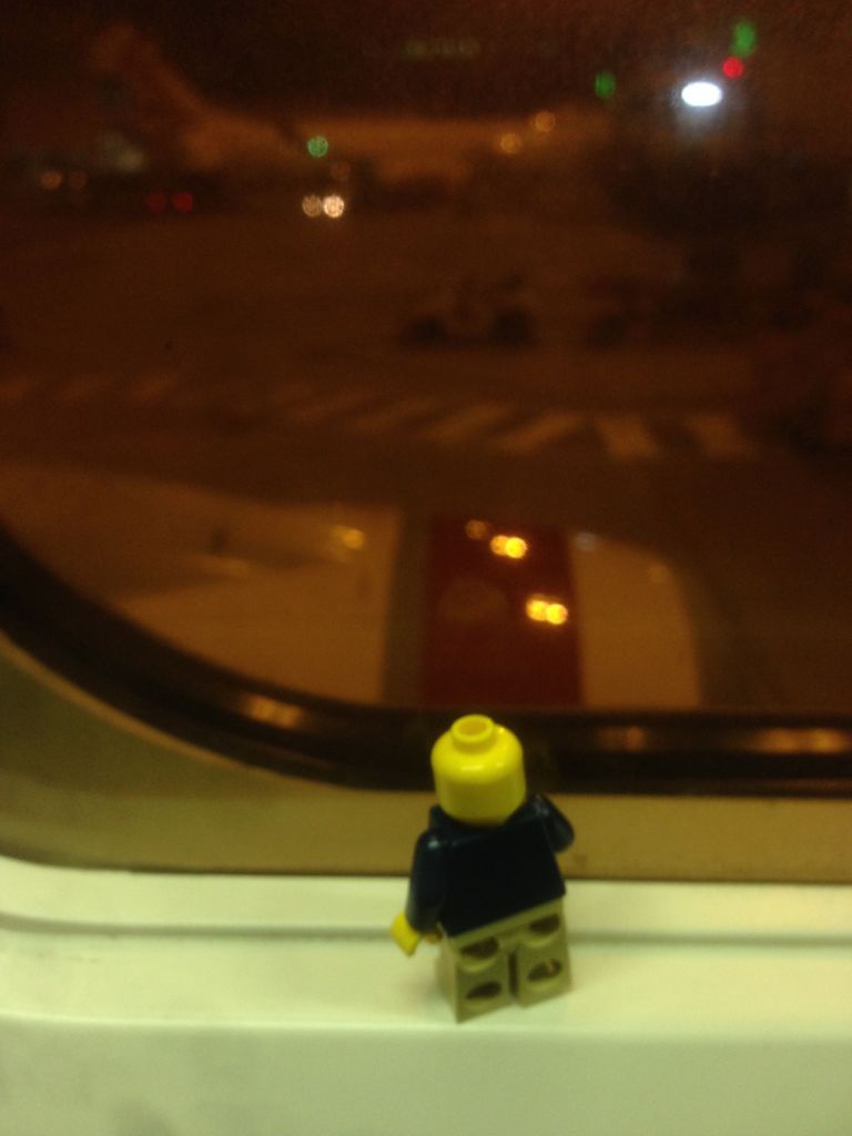 Waiting to take off