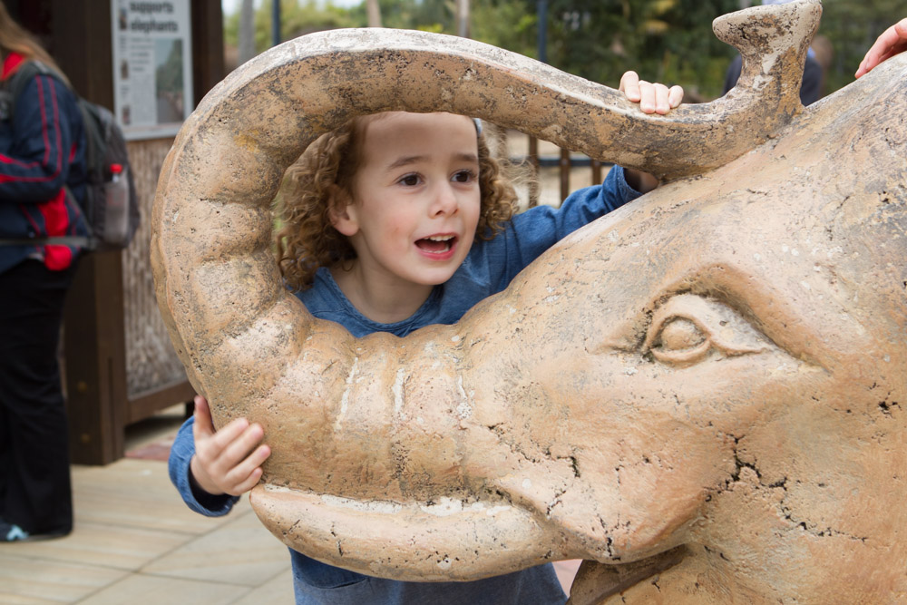 Always have to have at least one photo with the stone elephant!